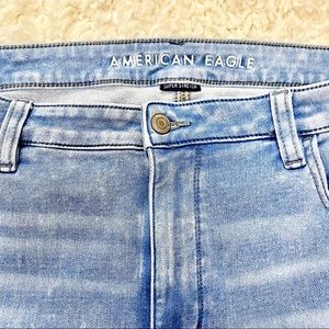 American Eagle Skinny Light Wash Stretchy Jeans